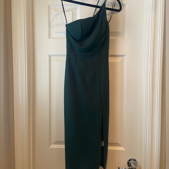 Taking it Back Midi Dress Forest Green - Picture 3 of 5